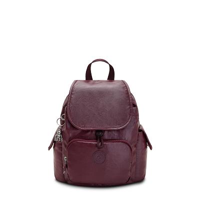 Plecaki Kipling City Pack Mini Bordowe | PL1353-GGT