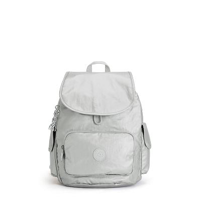 Plecaki Kipling City Pack Small Srebrne | PL1355-QRU