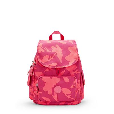 Plecaki Podróżne Kipling City Pack Small Koralowe Kwiaty | PL1393-TST