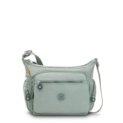 Torebki Listonoszki Kipling Gabbie Small Oliwkowe | PL1590-TSG