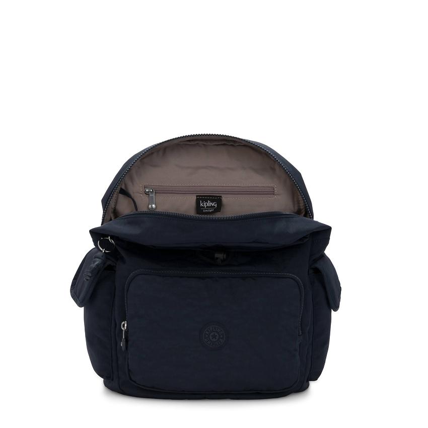 Plecaki Kipling City Pack Niebieskie | PL1198-ZYA