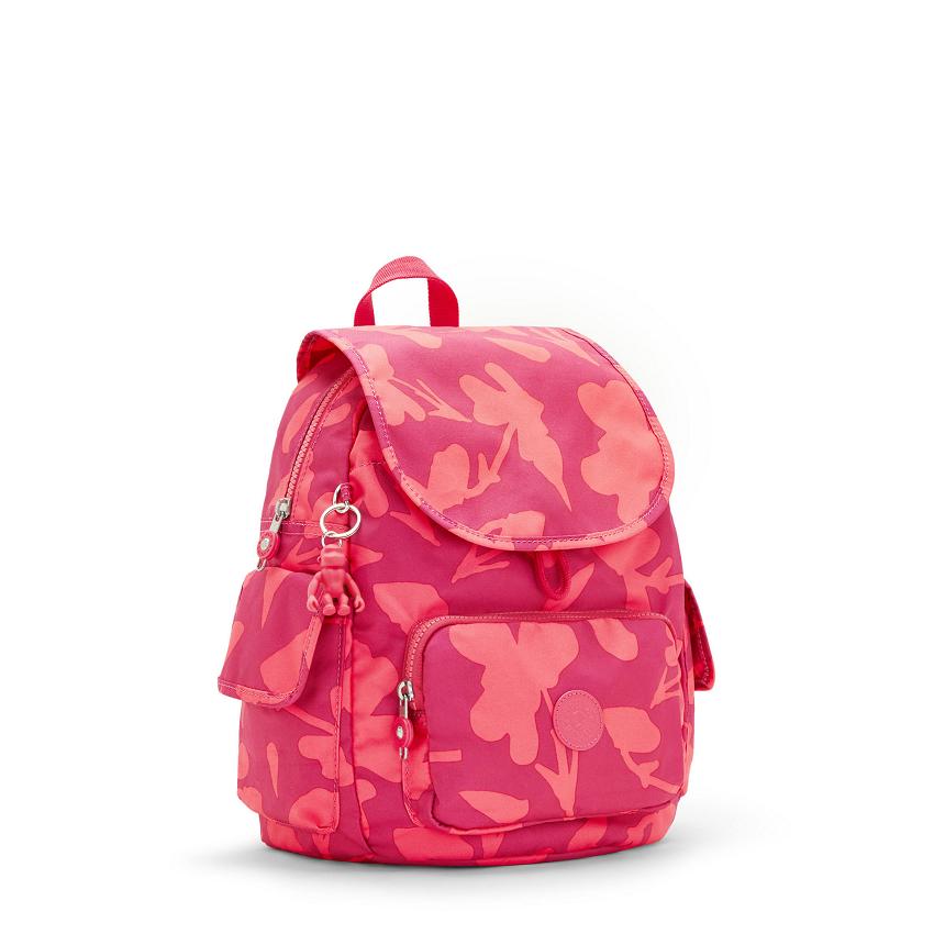 Plecaki Kipling City Pack Small Koralowe Kwiaty | PL1224-OGG