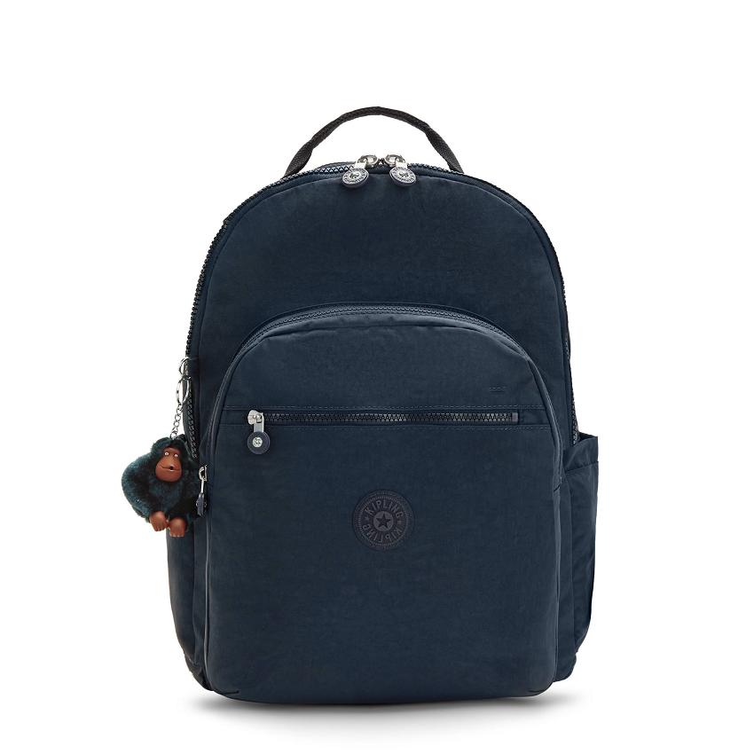 Plecaki Na Laptopa Kipling Seoul Extra Large Niebieskie | PL1331-RAS