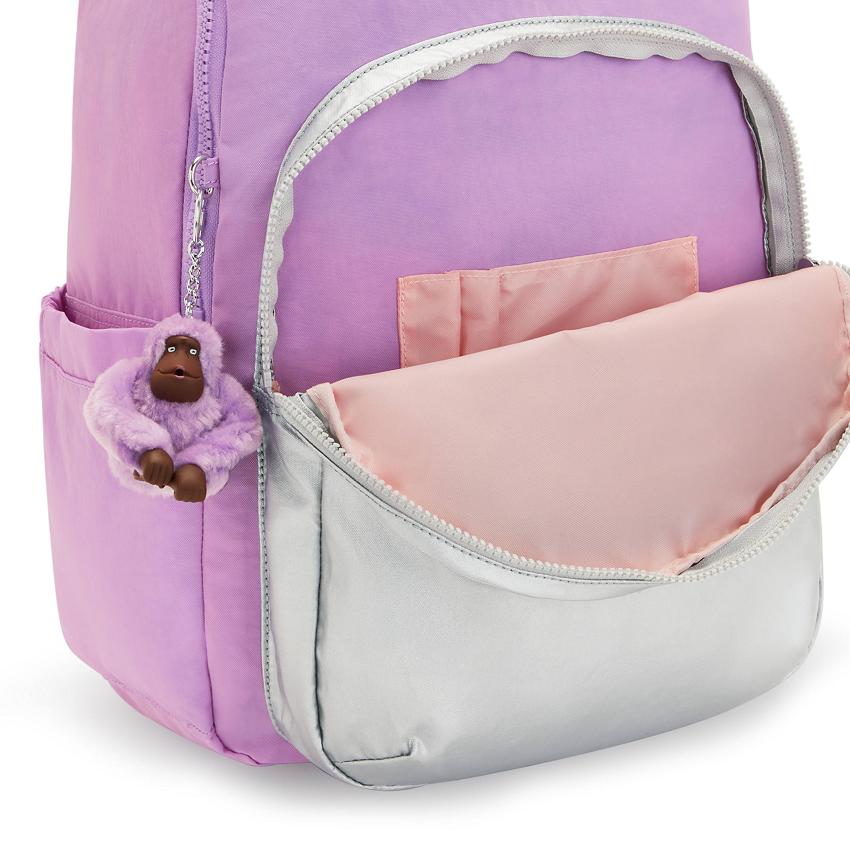 Plecaki Na Laptopa Kipling Seoul Large Fioletowe | PL1343-JPF