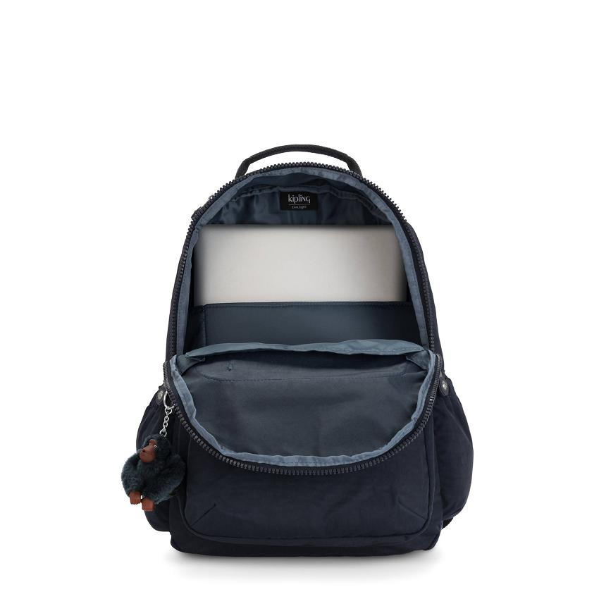 Plecaki Na Laptopa Kipling Seoul Large Niebieskie | PL1338-SKC