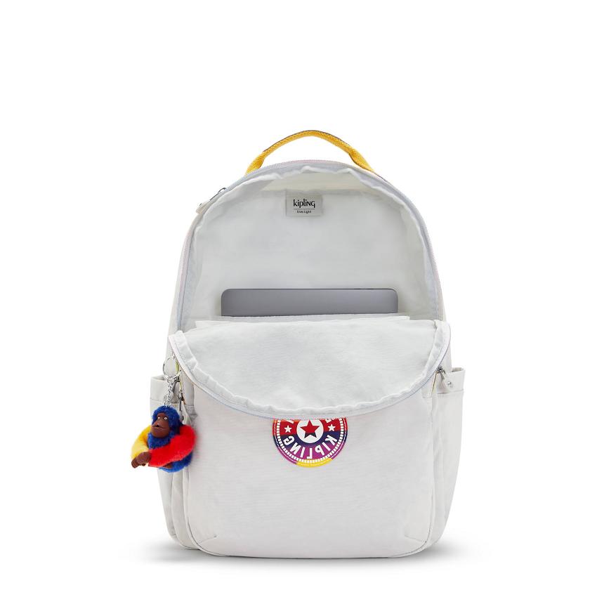 Plecaki Na Laptopa Kipling Seoul Large Szare Kolorowe | PL2072-TCR