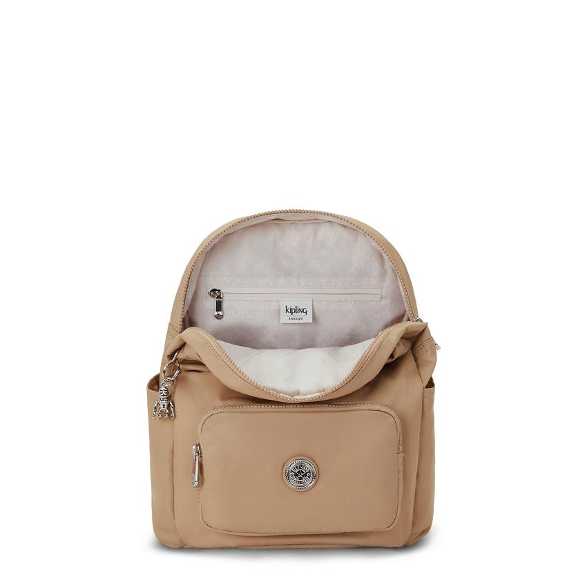 Plecaki Podróżne Kipling City Pack Small Beżowe | PL1408-UDU