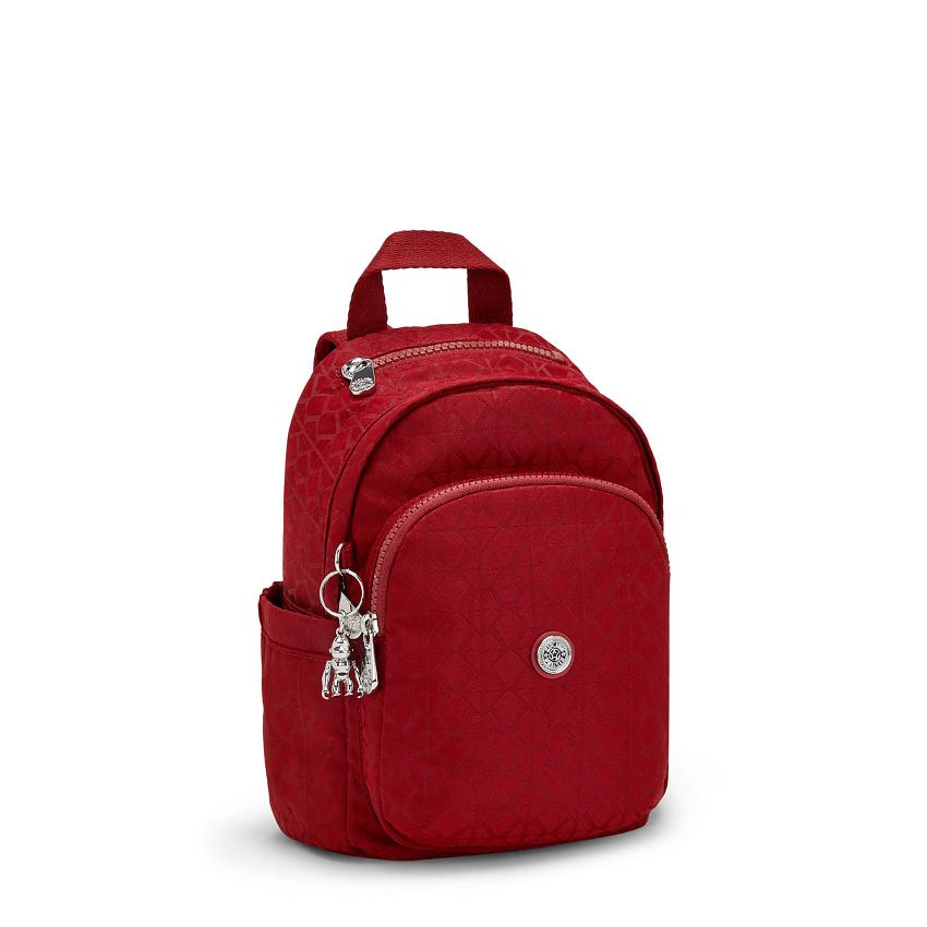 Plecaki Podróżne Kipling Delia Mini Czerwone | PL1428-GOF