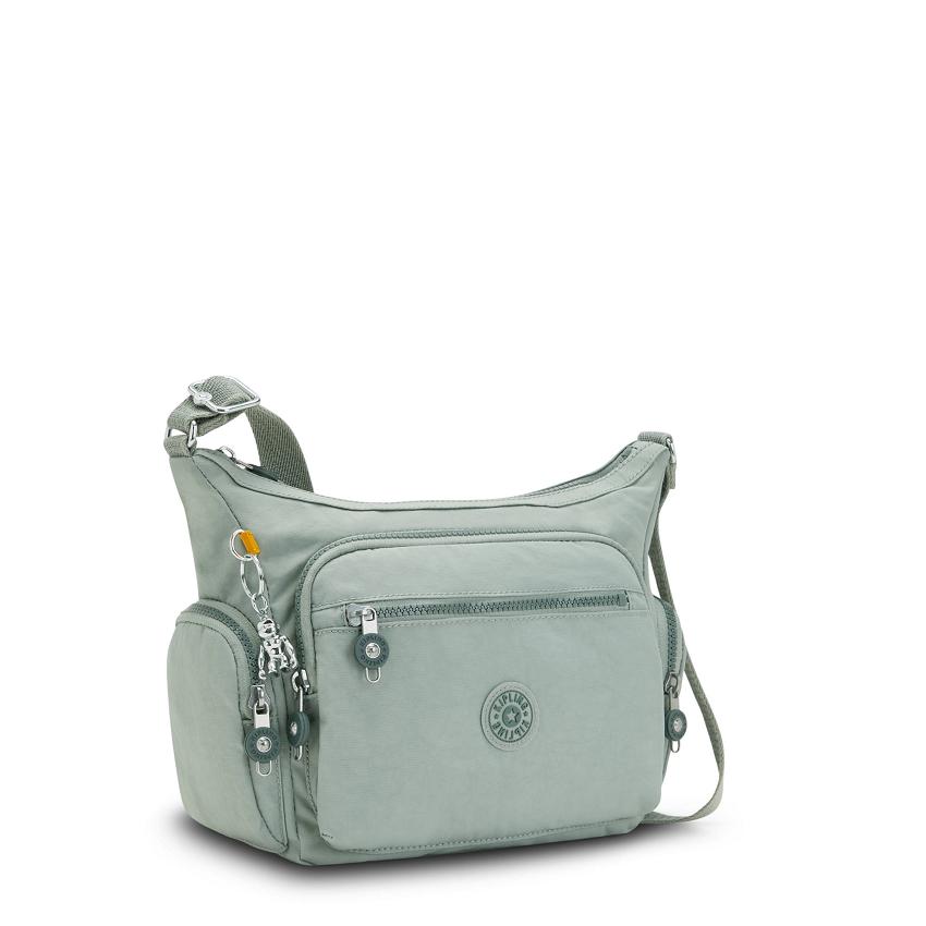 Torebki Listonoszki Kipling Gabbie Small Oliwkowe | PL1590-TSG